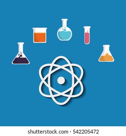 Science chemistry laboratory icon vector illustration graphic design