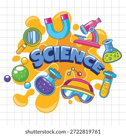 Ciência e química logotipo elemento vetor ilustração