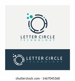 Science Circle Technology Logo Design Template