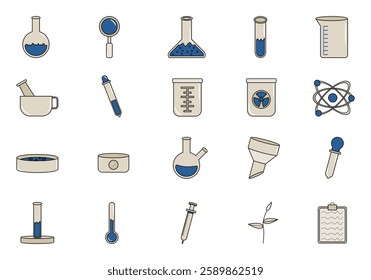 Science Collection Icon Element Set