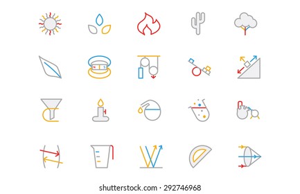 
Science Colored Outline Vector Icon 7
