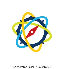 Science Compass Logo Icon Design