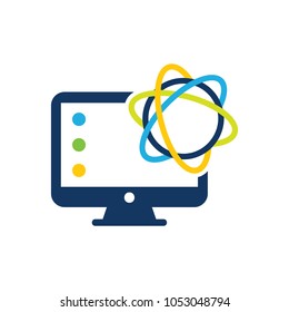 Science Computer Logo Icon Design