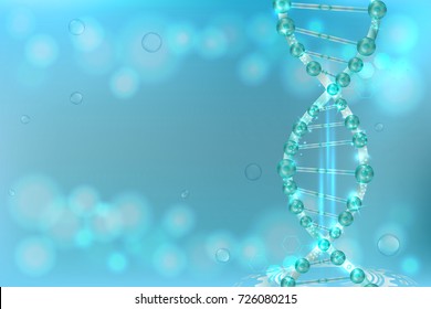 science concept, blue background with space for text, illustration vector