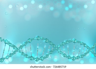 science concept, blue background with space for text, illustration vector