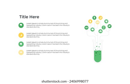 Science concept design template  can be used for infographics graphic or website layout vector