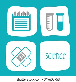 Science concept with  icons  design, vector illustration 10 eps graphic.