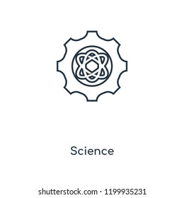 Science concept line icon. Linear Science concept outline symbol design. This simple element illustration can be used for web and mobile UI/UX.