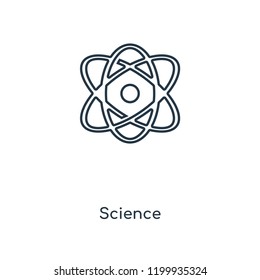 Science concept line icon. Linear Science concept outline symbol design. This simple element illustration can be used for web and mobile UI/UX.