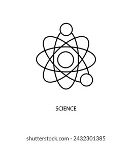 science concept line icon. Simple element illustration. science concept outline symbol design.