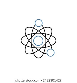 science concept line icon. Simple element illustration. science concept outline symbol design.