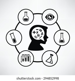 Science concept,Circle info graphic design,clean vector