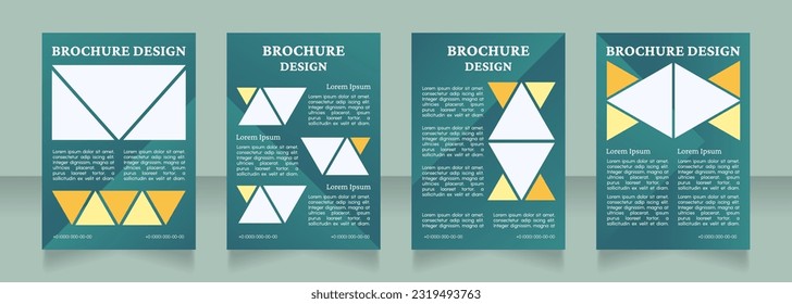 Diseño de folleto en blanco para la promoción de convenciones de ciencia. Plantilla de afiches vertical con espacio de copia vacío para texto. Recopilación de informes corporativos prefabricados. Páginas editables de papel