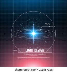 Science cosmos element. Vector illustration