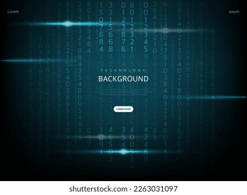 Science Cyber Brochure Background Illustration 
