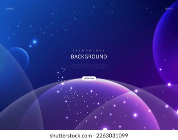 Science Cyber Brochure Background Illustration 
