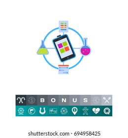 Science Data Flat Icon
