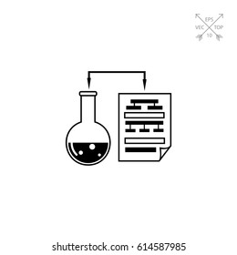 Science data simple icon