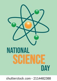 Science Day Banner. Vektorgrafik