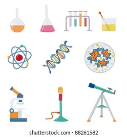 Science design elements - Various science theme images for design