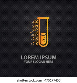 Science design on dark background,vector