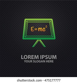 Science design on dark background,vector