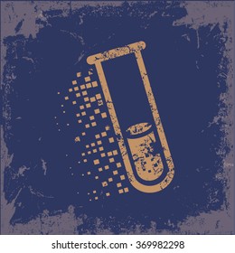 
Science design on old paper background,vector