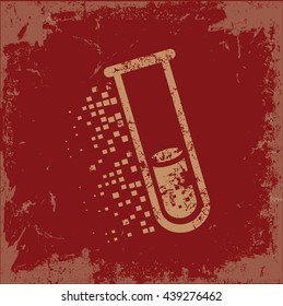 Science design on red background,vector