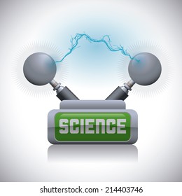 science design over gray background vector illustration