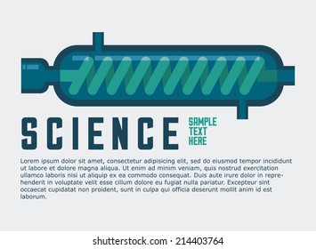 science design over white background vector illustration