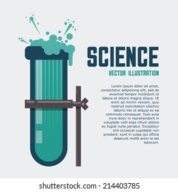 science design over white background vector illustration