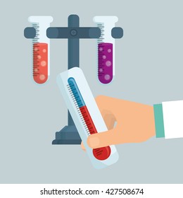 Science design. Research concept. Chemistry illustration