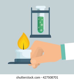 Science design. Research concept. Chemistry illustration