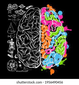 Science Design. This illustration can be used as a print on T-shirts, cups, bags, Phone Case etc.