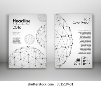 Science Design Vector Template Layout For Magazine Brochure Flyer Booklet Cover Annual Report In A4 Size. 