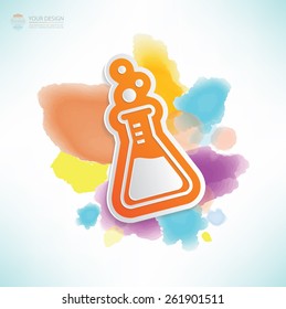 Science design,water colour design,clean vector