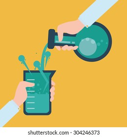 Science digital design, vector illustration 10 eps graphic