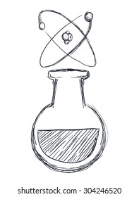 Science digital design, vector illustration 10 eps graphic