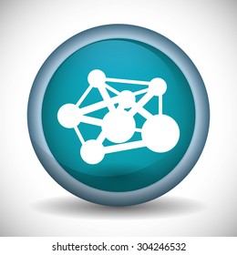 Science digital design, vector illustration 10 eps graphic