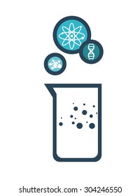 Science digital design, vector illustration 10 eps graphic