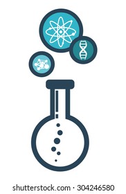 Science digital design, vector illustration 10 eps graphic
