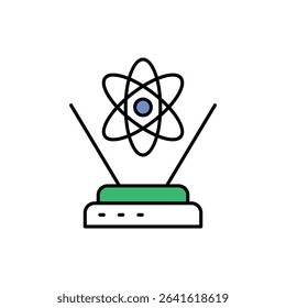 Science Display Icon vector stock illustration