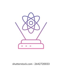 Science Display Icon vector stock illustration