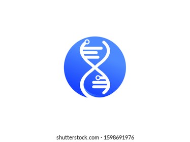 Science Dna Symbol Modern Creative Logo