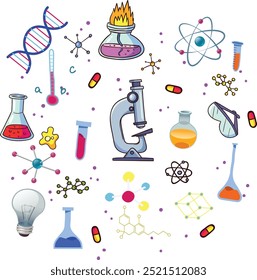 Ciencia Icono de trazo editable. Contiene biología, laboratorio, experimento, científico, investigación, física, química y más iconos. Icono de educación de Ciencia. Icono de esquema editable