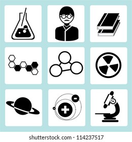 Science, Education Icon Set