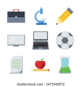 science education icon set collection,eps 10