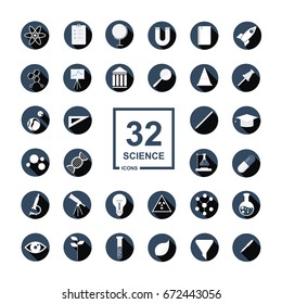 Science and education icons.
