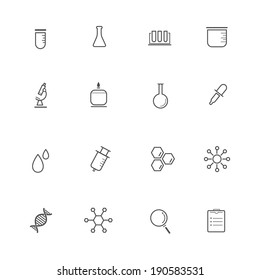 Science Equipment and Lab Icons