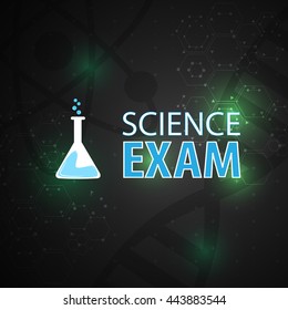 science exam symbol sign scientific molecular structure texture pattern design background